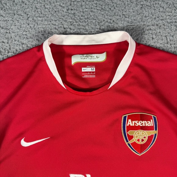 Nike Arsenal Home Shirt Size Medium Fly Emirates Home Soccer Jersey - Picture 3 of 11